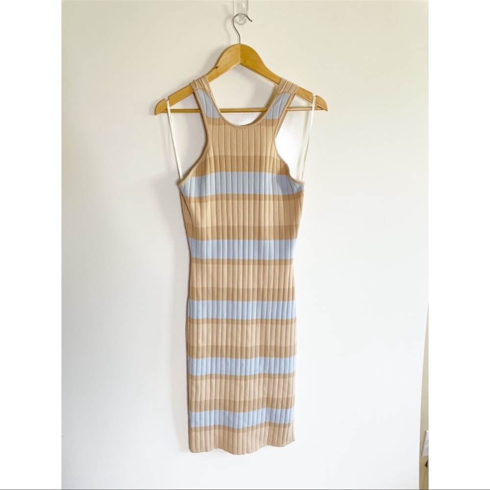 JOA Striped Bodycon Midi Casual Dress - Picture 3 of 7
